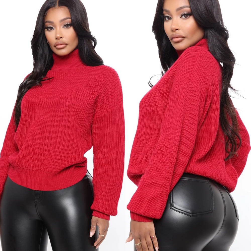 Red Turtleneck